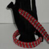 Red, Black & Grey Criss-Cross Paracord Bracelet
