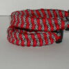 Red, Black & Grey Criss-Cross Paracord Bracelet - Image 4