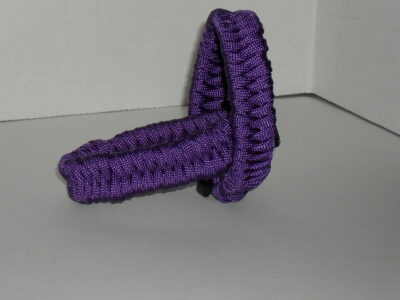 Purple Criss Cross Paracord Bracelet - Image 3