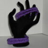 Purple Criss Cross Paracord Bracelet
