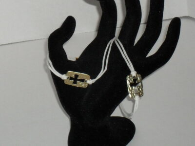 Golden Cross Cord Bracelet - Image 2