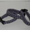 Purple, Black & Grey Spotted Criss-Cross Paracord Bracelet - Image 5