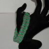 Green and Black/Grey Spotted Criss-Cross Paracord Bracelet - Image 5