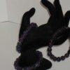 Purple Beaded Rhinestone Bracelet - Image 3