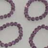 Light Purple Beaded Rhinestone Bracelet - Image 4