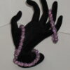 Light Purple Beaded Rhinestone Bracelet - Image 5