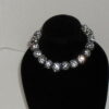 Silver Beaded Rhinestone Bracelet - Image 4