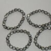 Silver Beaded Rhinestone Bracelet - Image 3