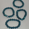 Blue Beaded Rhinestone Bracelet - Image 3