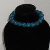 Blue Beaded Rhinestone Bracelet