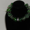 Green Beaded Charm Bracelet