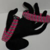 Hot Pink and Black & Grey Spotted Criss-Cross Paracord Bracelet - Image 5
