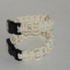 8-Beaded White Paracord Bracelet - Image 2