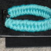 Teal Criss-Cross Paracord Bracelet