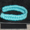 Teal Criss-Cross Paracord Bracelet - Image 2