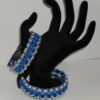 Blue and Grey Paracord Bracelet - Image 2