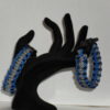 Blue, Black & Grey Spotted Paracord Bracelet