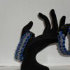 Blue, Black & Grey Spotted Paracord Bracelet - Image 2