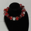 Red Beaded Charm Bracelet