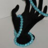 Light Blue Beaded Rhinestone Bracelet - Image 2