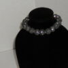 Grey Beaded Rhinestone Bracelet - Image 4