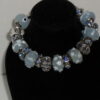 Light Blue Beaded Charm Bracelet - Image 3